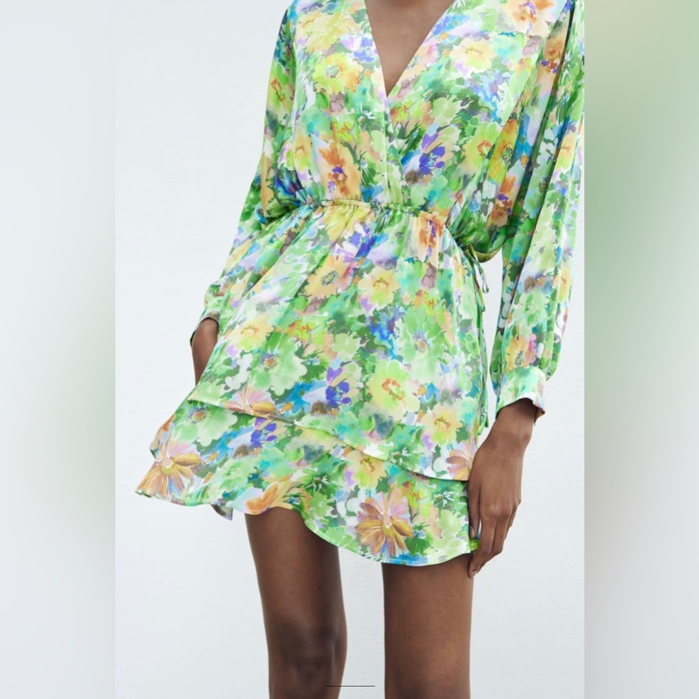 FLORAL PRINT DRESS - Picture 8 of 14